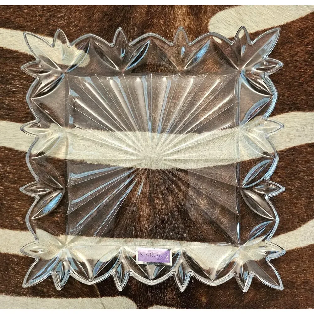 New Marquis by Waterford Crystal Square Vanity Plate Tray 7